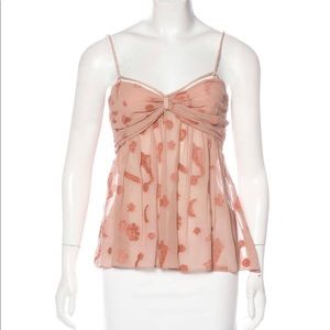 Stella McCartney Vintage Patterned Silk Top XS IT 38